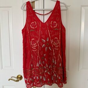 Free People Beaded Shift Dress